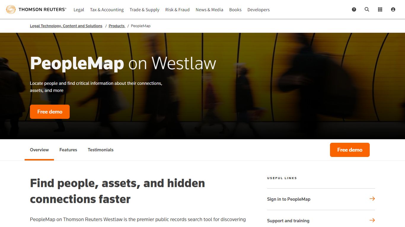 PeopleMap - Public records search | Thomson Reuters
